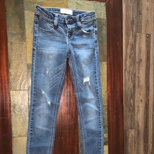 ardene jeans, barley warn. size 0